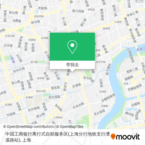 中国工商银行离行式自助服务区(上海分行地铁支行漕溪路站)地图