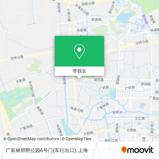 广富林郊野公园6号门(车行出口)地图