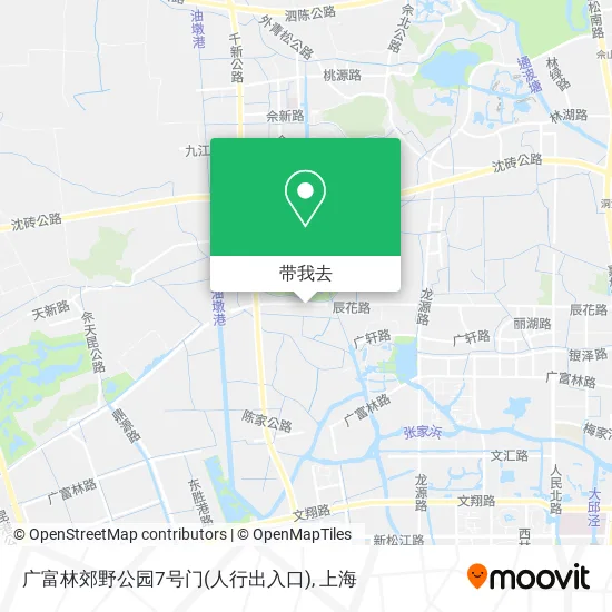 广富林郊野公园7号门(人行出入口)地图
