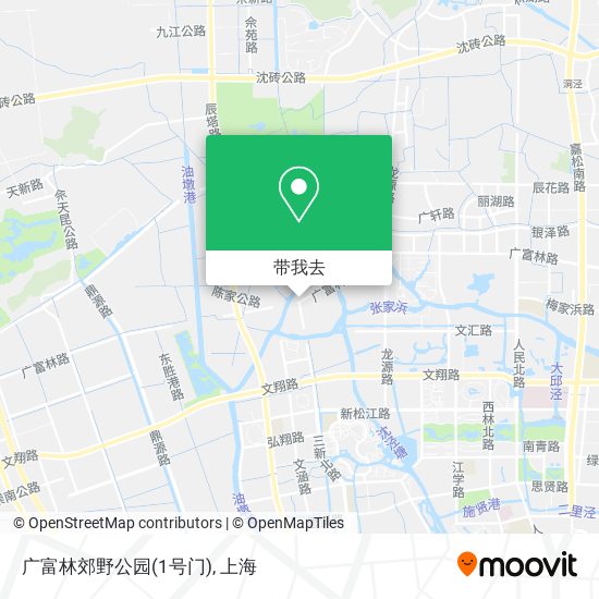 广富林郊野公园(1号门)地图