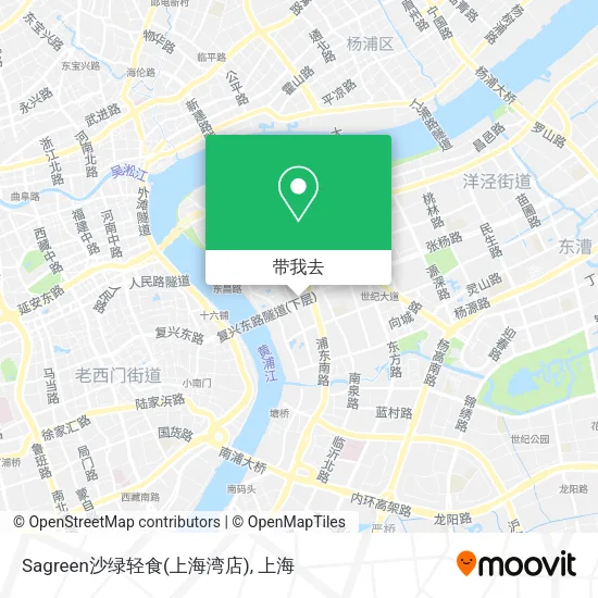 Sagreen沙绿轻食(上海湾店)地图