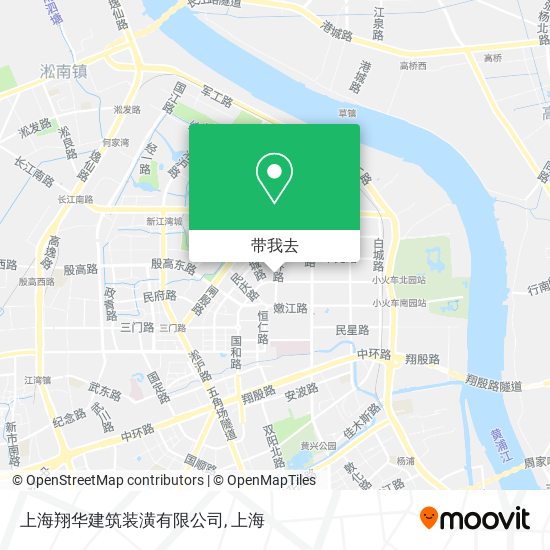 上海翔华建筑装潢有限公司地图