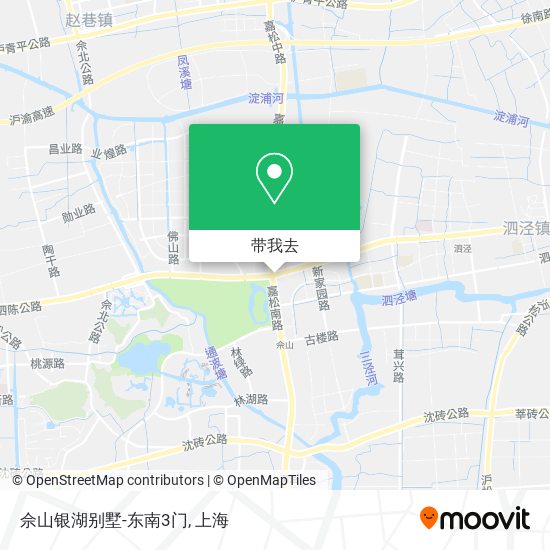 佘山银湖别墅-东南3门地图
