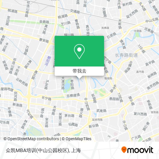 众凯MBA培训(中山公园校区)地图
