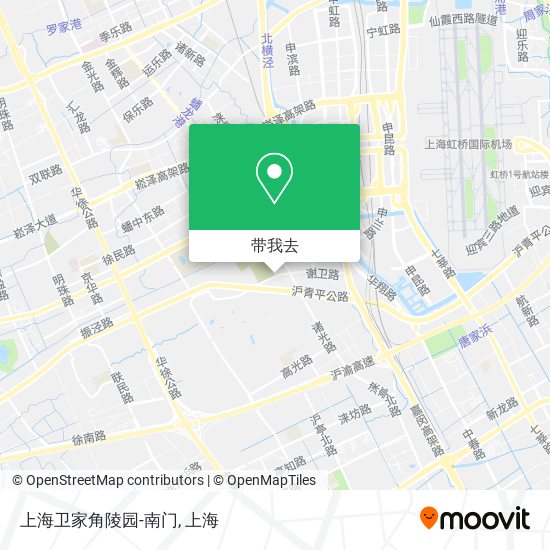 上海卫家角陵园-南门地图
