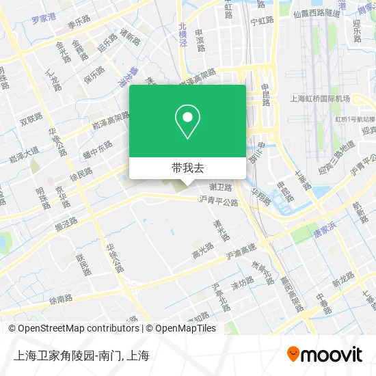 上海卫家角陵园-南门地图