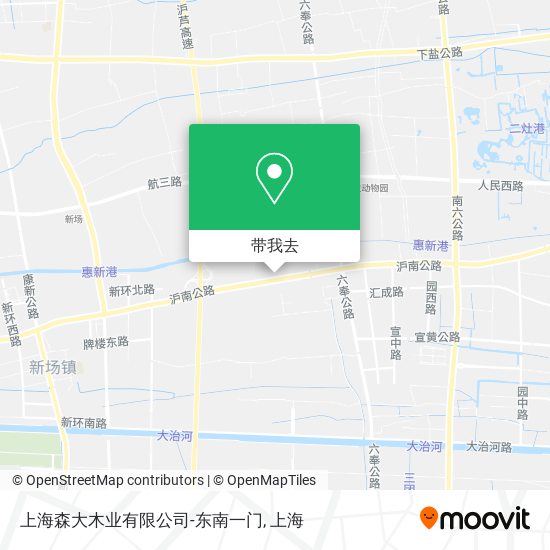 上海森大木业有限公司-东南一门地图