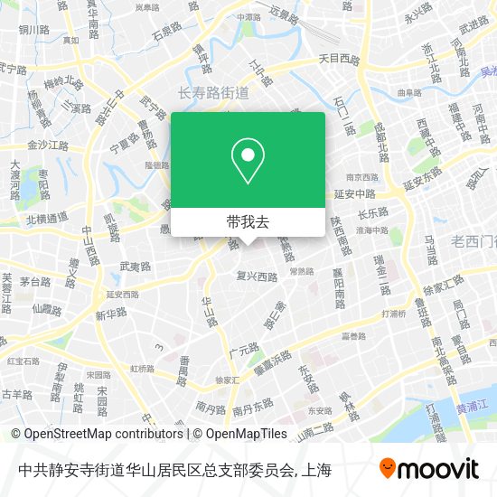 中共静安寺街道华山居民区总支部委员会地图