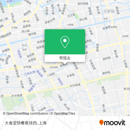 大食堂快餐夜排挡地图