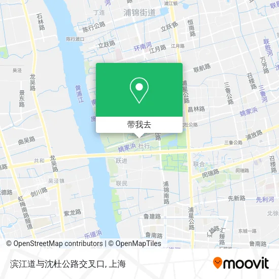 滨江道与沈杜公路交叉口地图