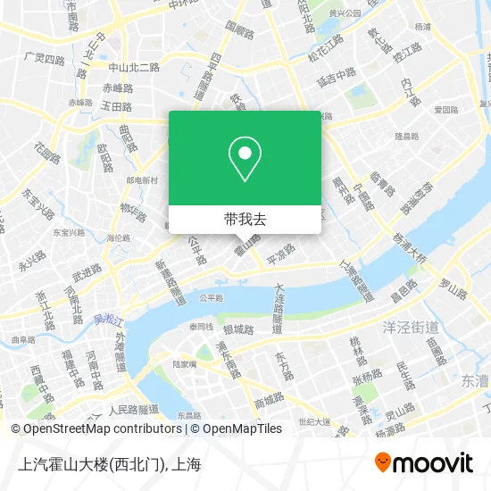上汽霍山大楼(西北门)地图