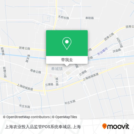 上海农业投入品监管POS系统奉城店地图