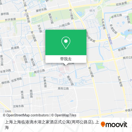 上海上海临港滴水湖之家酒店式公寓(周邓公路店)地图