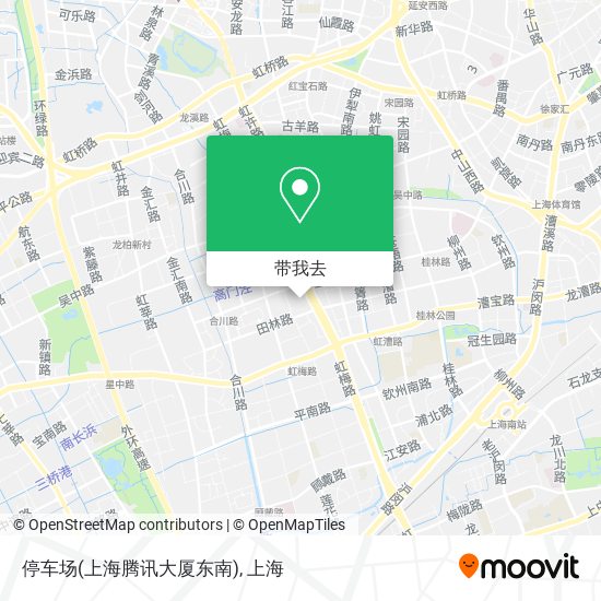 停车场(上海腾讯大厦东南)地图