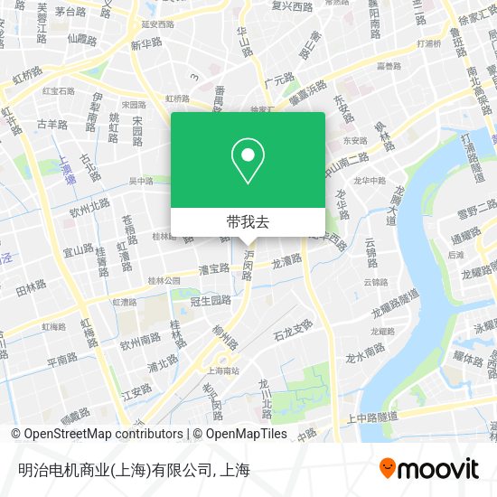 明治电机商业(上海)有限公司地图