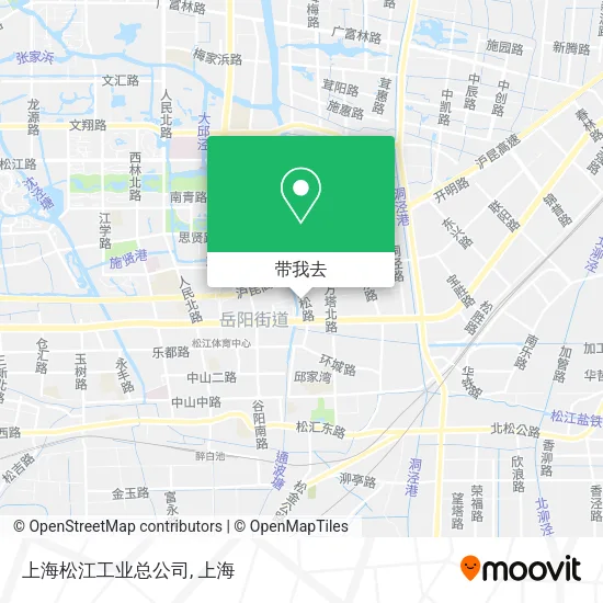 上海松江工业总公司地图
