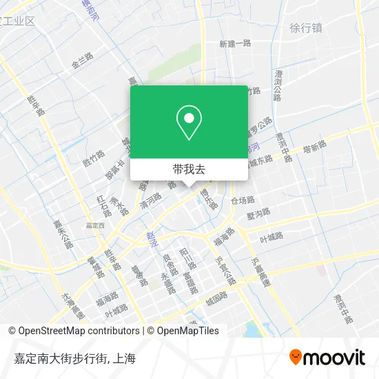 嘉定南大街步行街地图