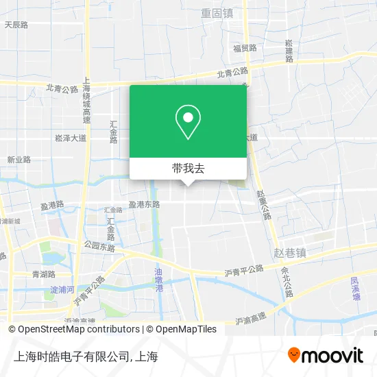 上海时皓电子有限公司地图