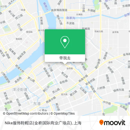 Nike服饰鞋帽店(金桥国际商业广场店)地图