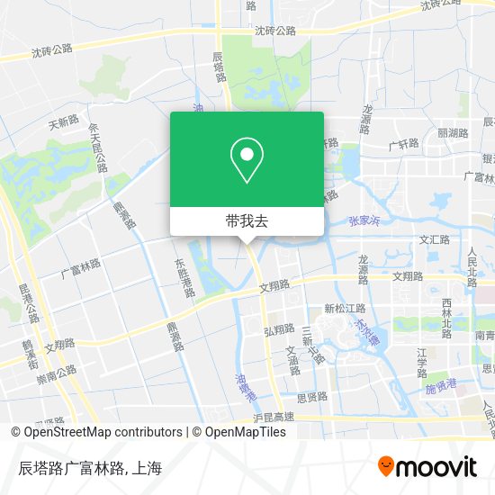辰塔路广富林路地图