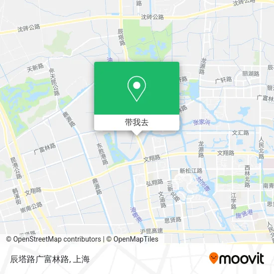 辰塔路广富林路地图