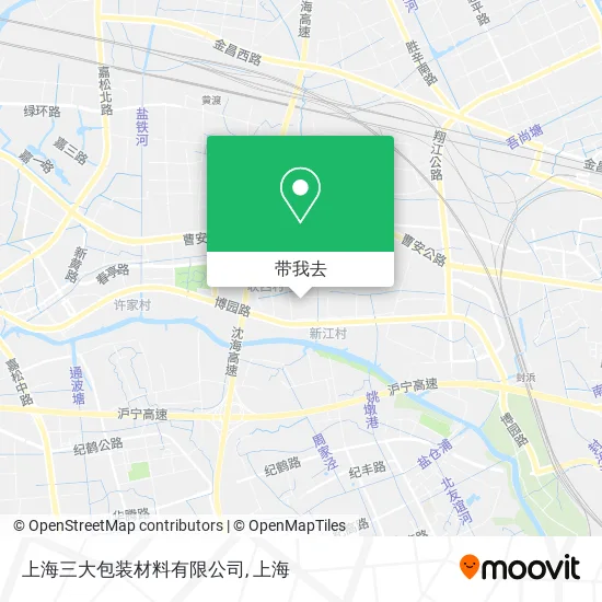 上海三大包装材料有限公司地图