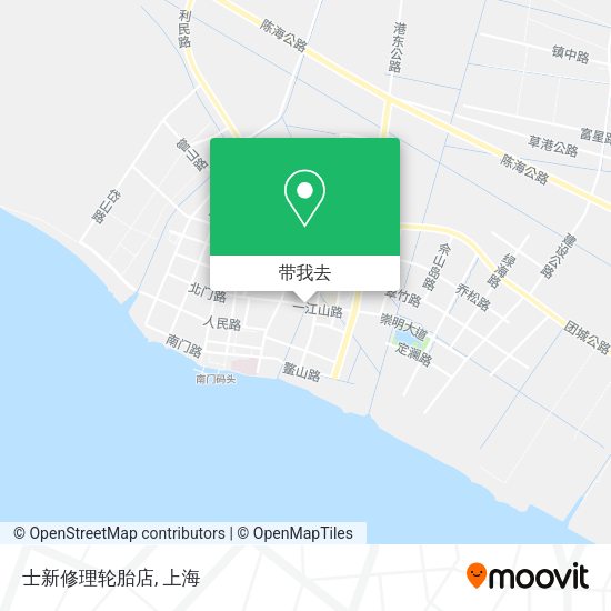 士新修理轮胎店地图