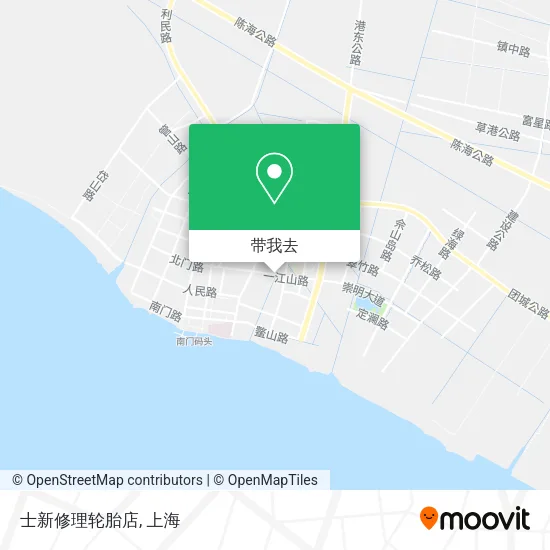 士新修理轮胎店地图