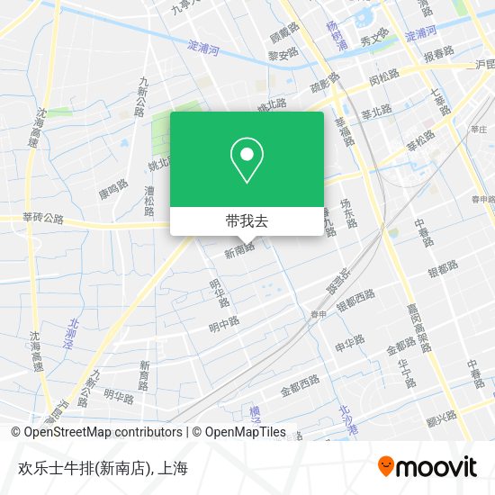欢乐士牛排(新南店)地图