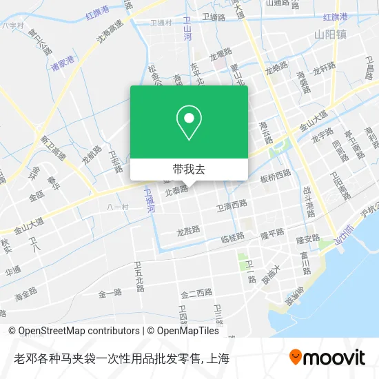 老邓各种马夹袋一次性用品批发零售地图