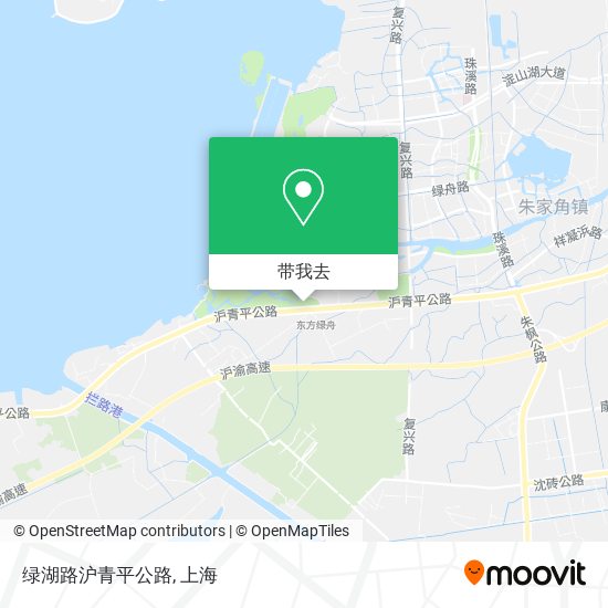 绿湖路沪青平公路地图