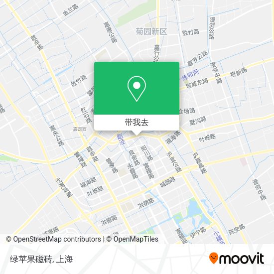 绿苹果磁砖地图