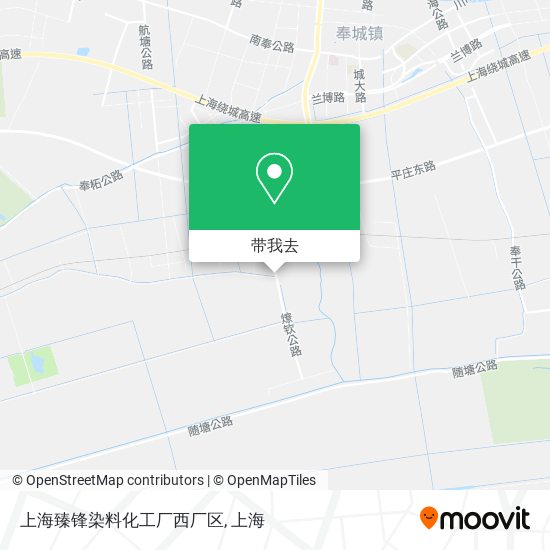 上海臻锋染料化工厂西厂区地图