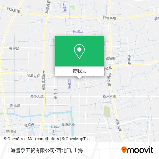 上海雪泉工贸有限公司-西北门地图