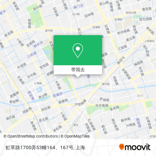 虹莘路1700弄53幢164、167号地图