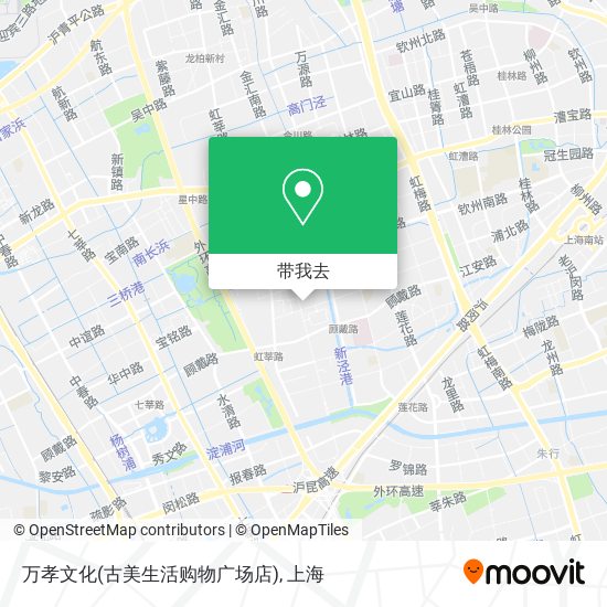 万孝文化(古美生活购物广场店)地图