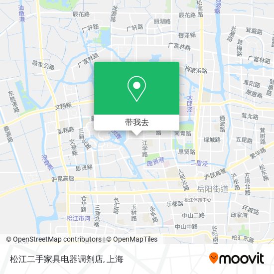 松江二手家具电器调剂店地图