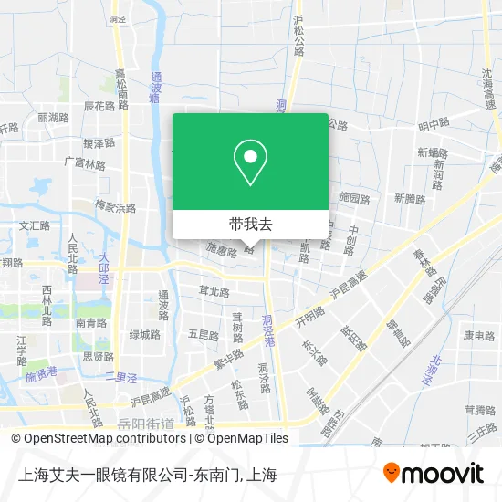 上海艾夫一眼镜有限公司-东南门地图