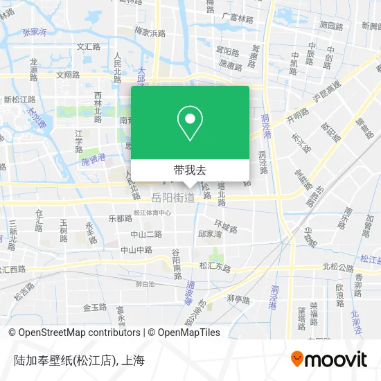 陆加奉壁纸(松江店)地图