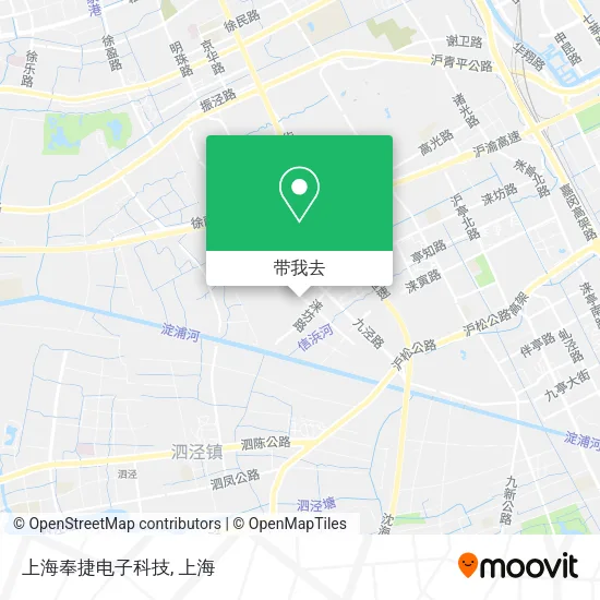 上海奉捷电子科技地图