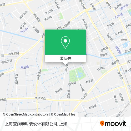 上海麦雨泰时装设计有限公司地图