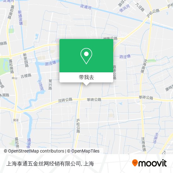 上海泰通五金丝网经销有限公司地图
