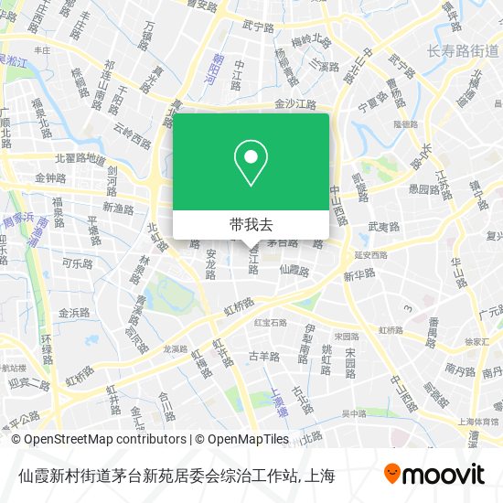 仙霞新村街道茅台新苑居委会综治工作站地图