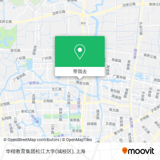 华楷教育集团松江大学(城校区)地图