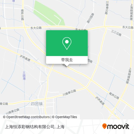 上海恒添彩钢结构有限公司地图