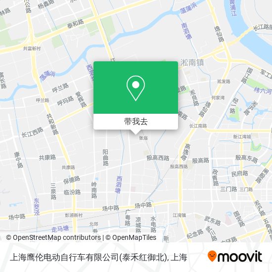 上海鹰伦电动自行车有限公司(泰禾红御北)地图