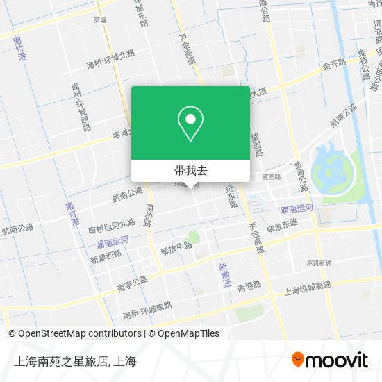 上海南苑之星旅店地图