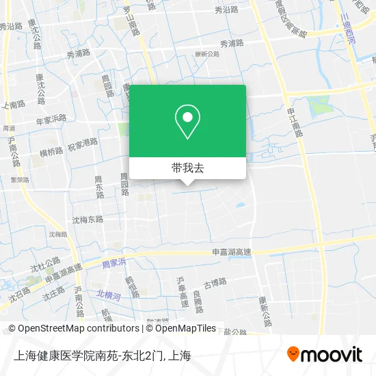 上海健康医学院南苑-东北2门地图
