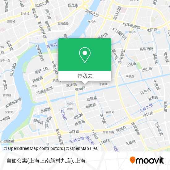 自如公寓(上海上南新村九店)地图