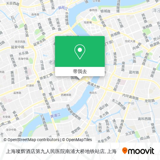 上海璨辉酒店第九人民医院南浦大桥地铁站店地图